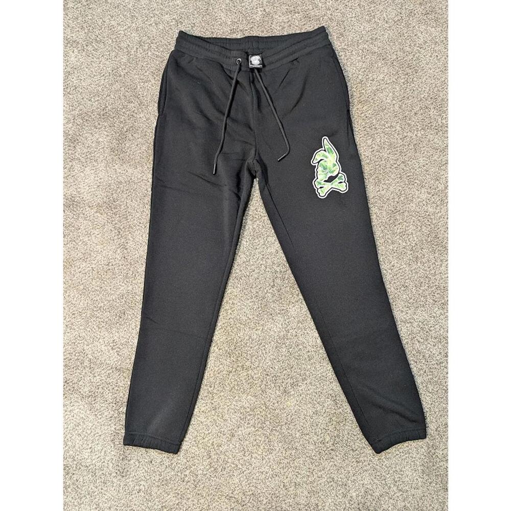 Crooks & Castles Skullbunny Hoodie & Sweatpants Set Black Green Graphic NWT L - Picture 10 of 14